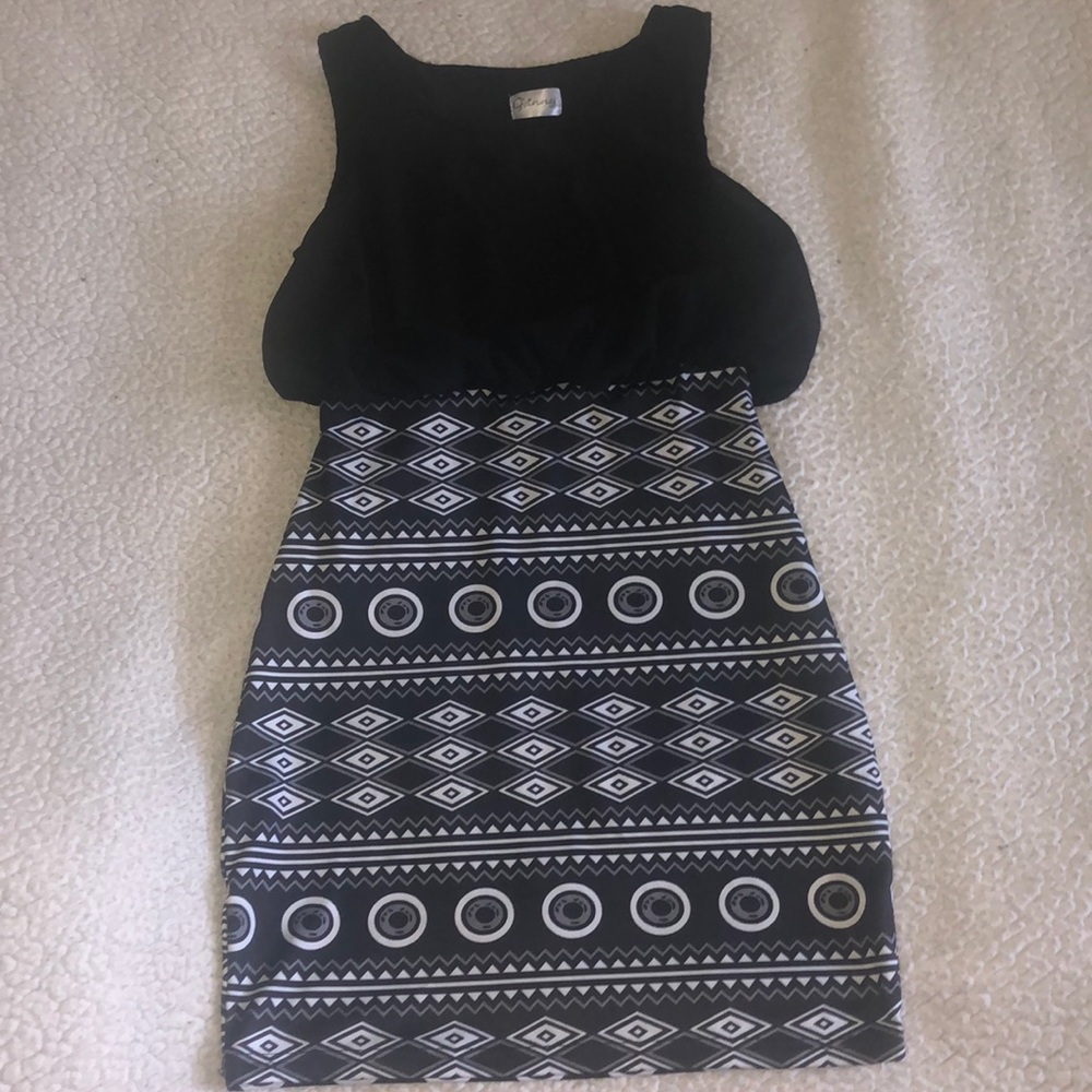 Black and white dress